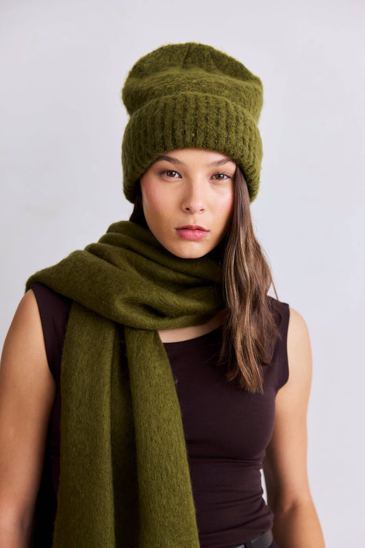The Reykjavik Beanie Hat - Sea Kelp - FW25