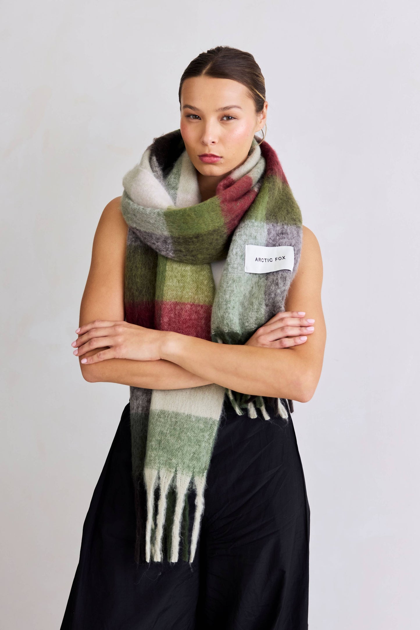 The Reykjavik Scarf - 100% Recycled - Mossy Green - FW25