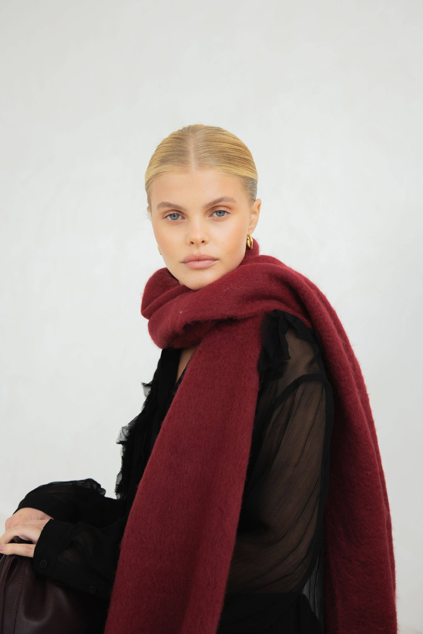 The Reykjavik Scarf - 100% Recycled - Burgundy - FW25