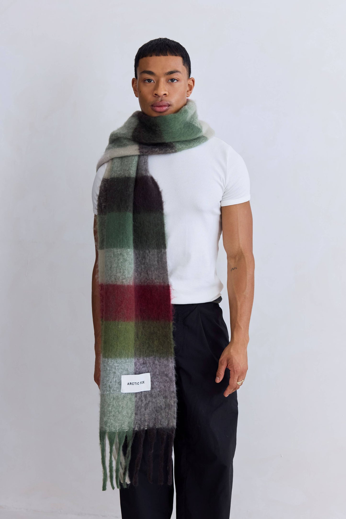 The Reykjavik Scarf - 100% Recycled - Mossy Green - FW25