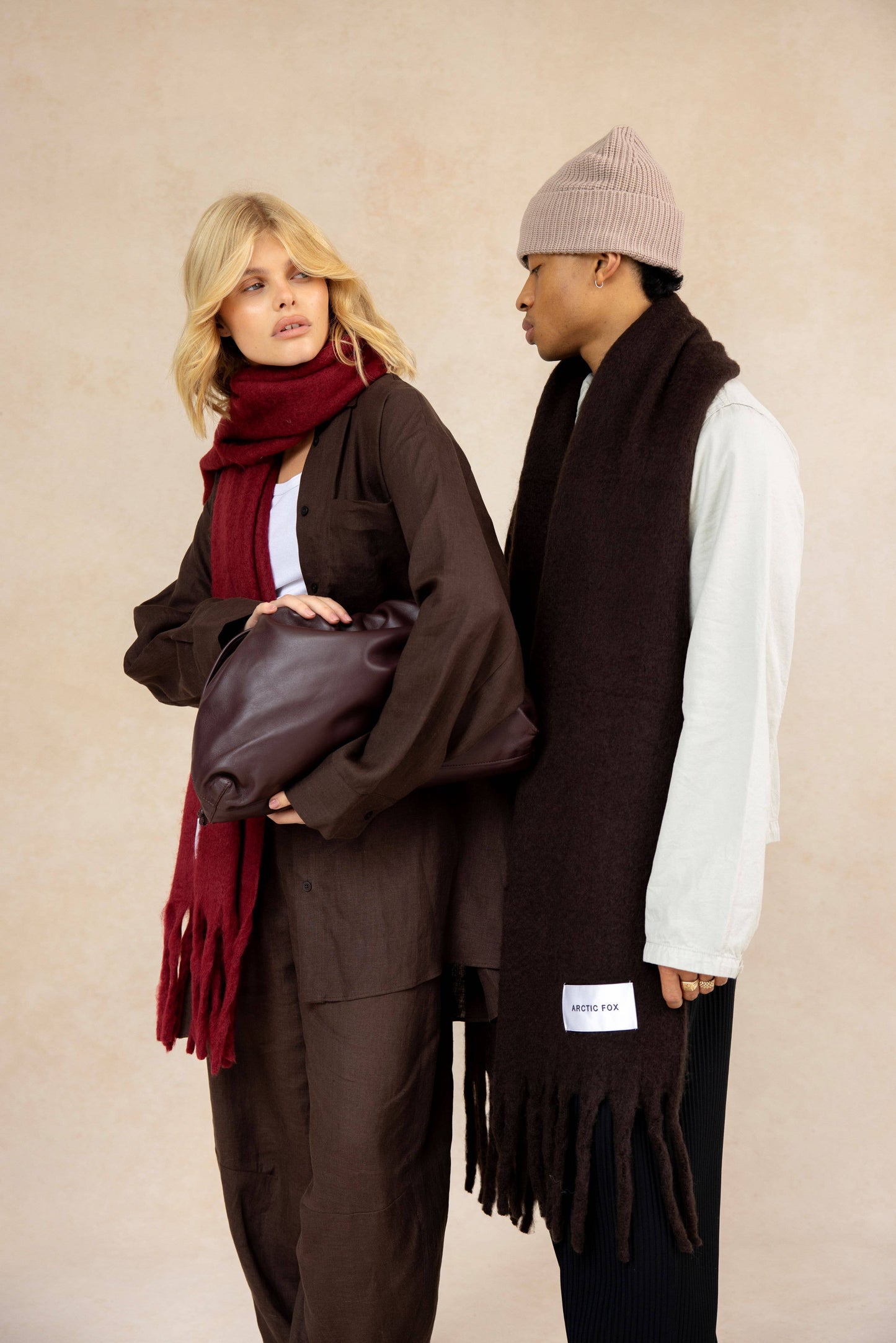 The Reykjavik Scarf - 100% Recycled - Burgundy - FW25