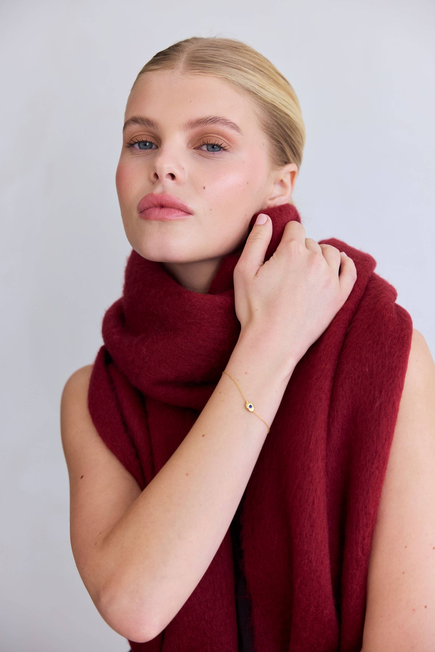 The Reykjavik Scarf - 100% Recycled - Burgundy - FW25