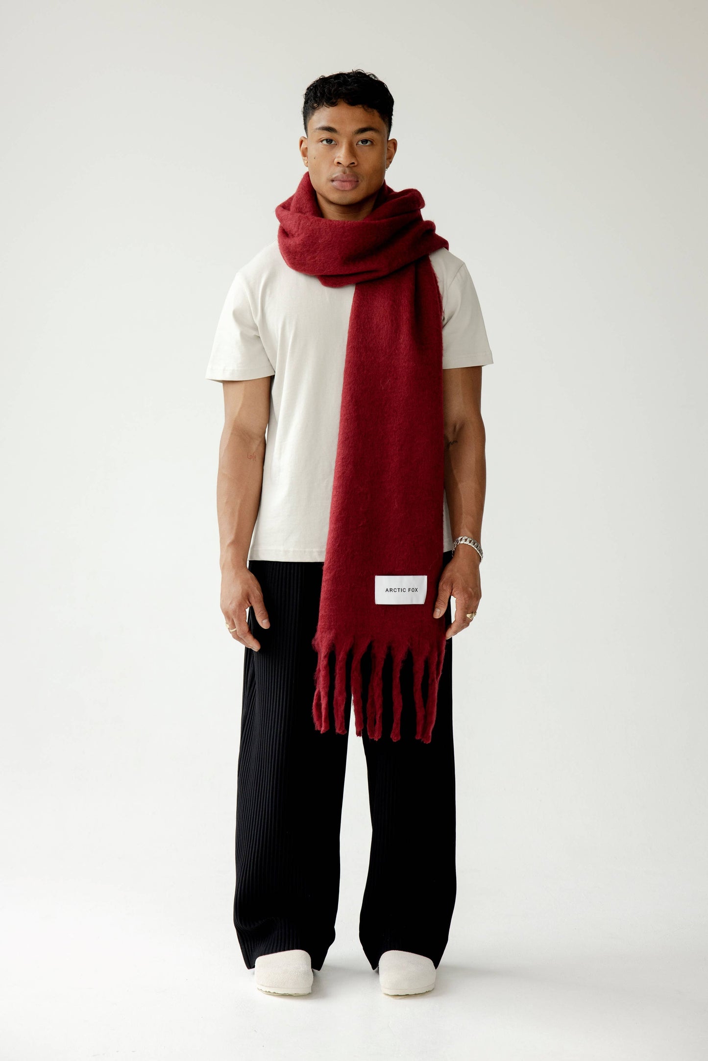 The Reykjavik Scarf - 100% Recycled - Burgundy - FW25