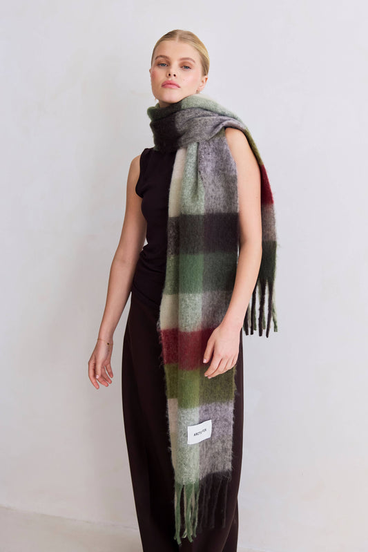 The Reykjavik Scarf - 100% Recycled - Mossy Green - FW25