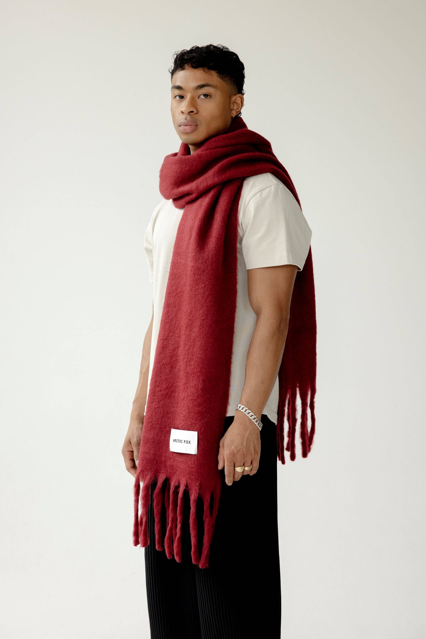 The Reykjavik Scarf - 100% Recycled - Burgundy - FW25