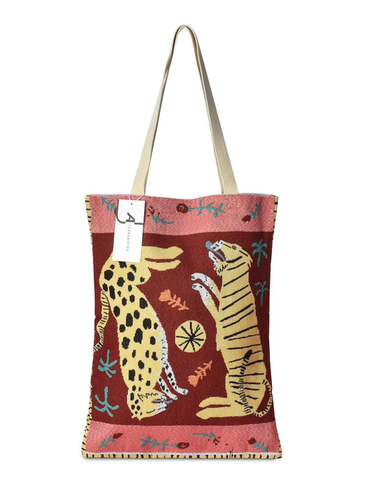 Cosbai - Vintage Camping Tote bag: PINK