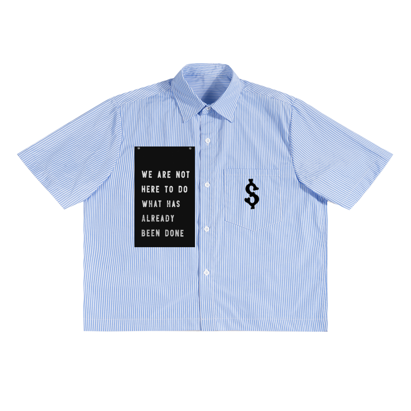 Oversized Vertical Stripe Boxy Shirt